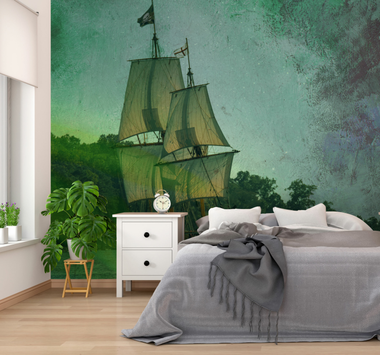 Wall mural vehicle sailing ship - TenStickers