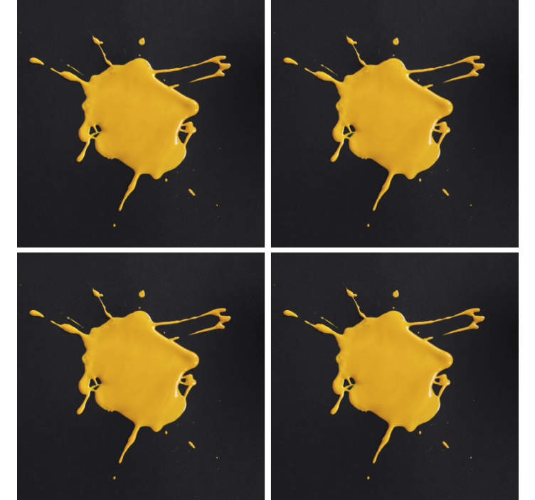 Yellow splash texture coasters - TenStickers