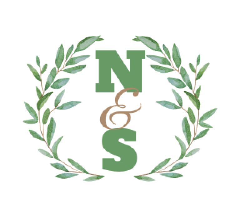 Personalisable coasters with initials in leaf wreath - TenStickers