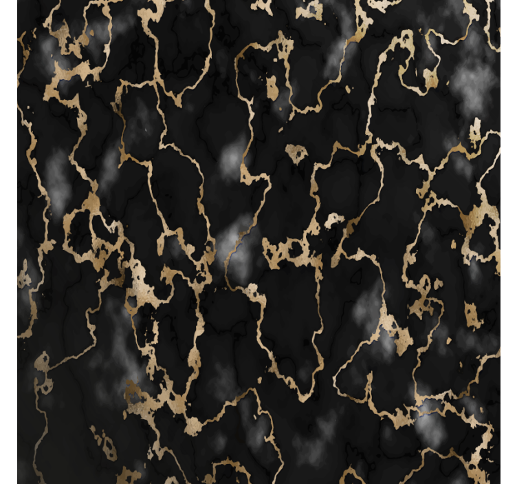 Elegant black and gold pattern coasters - TenStickers