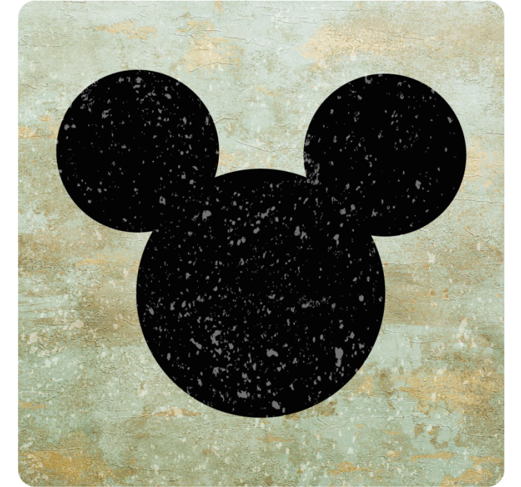 Vintage coasters featuring timeless cartoon icons - TenStickers