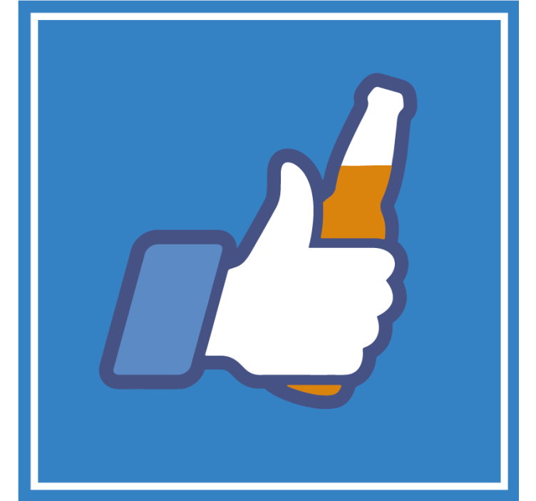 Beer mats thumbs up beverage - TenStickers