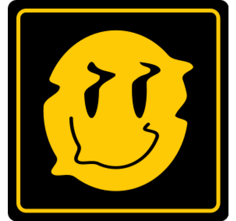 Geek coasters smiley face icon - TenStickers