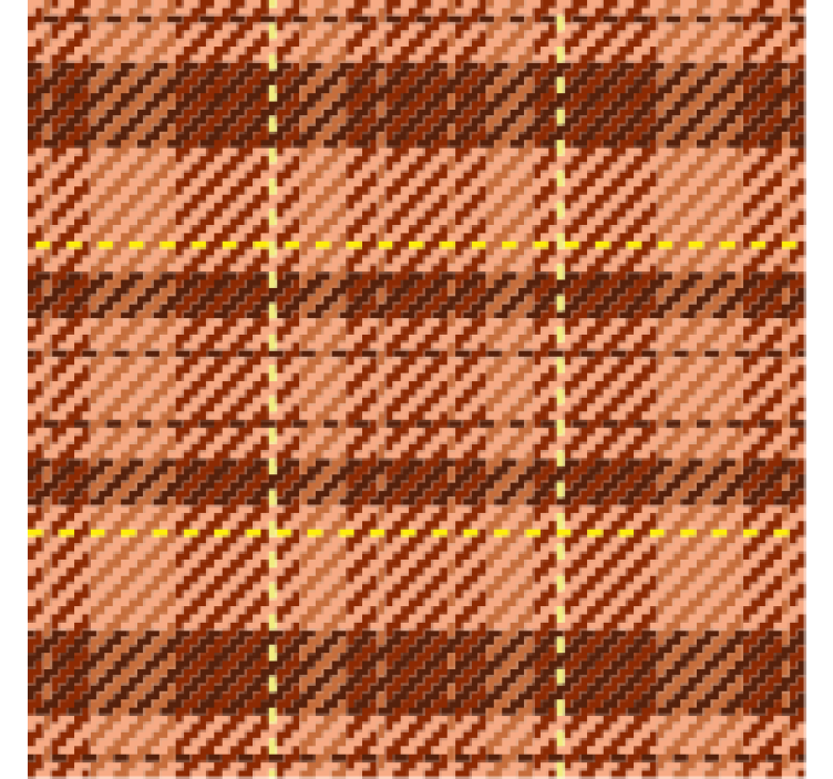 Brown plaid pattern coasters - TenStickers