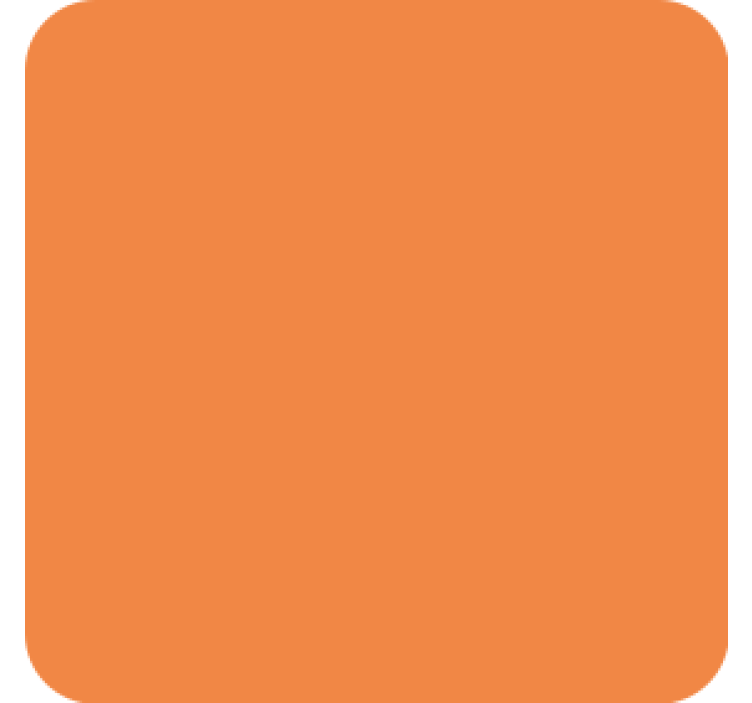 Coasters simple orange surface - TenStickers