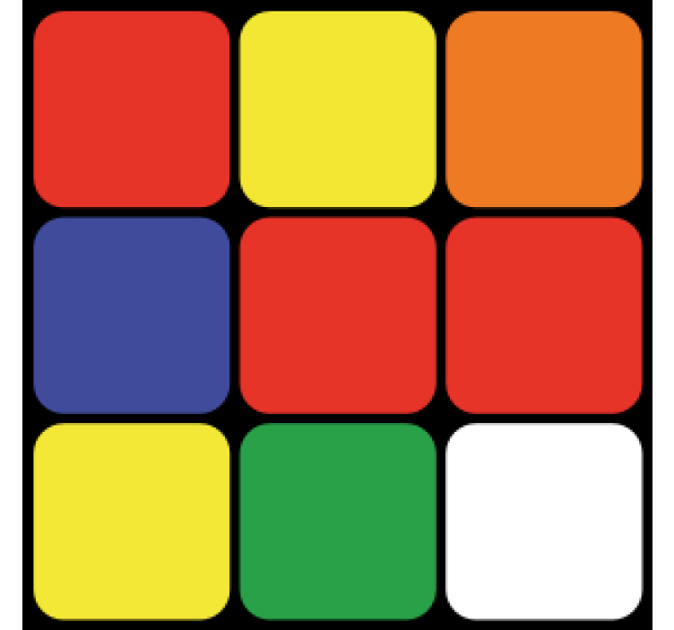 Geek coasters colorful square design - TenStickers