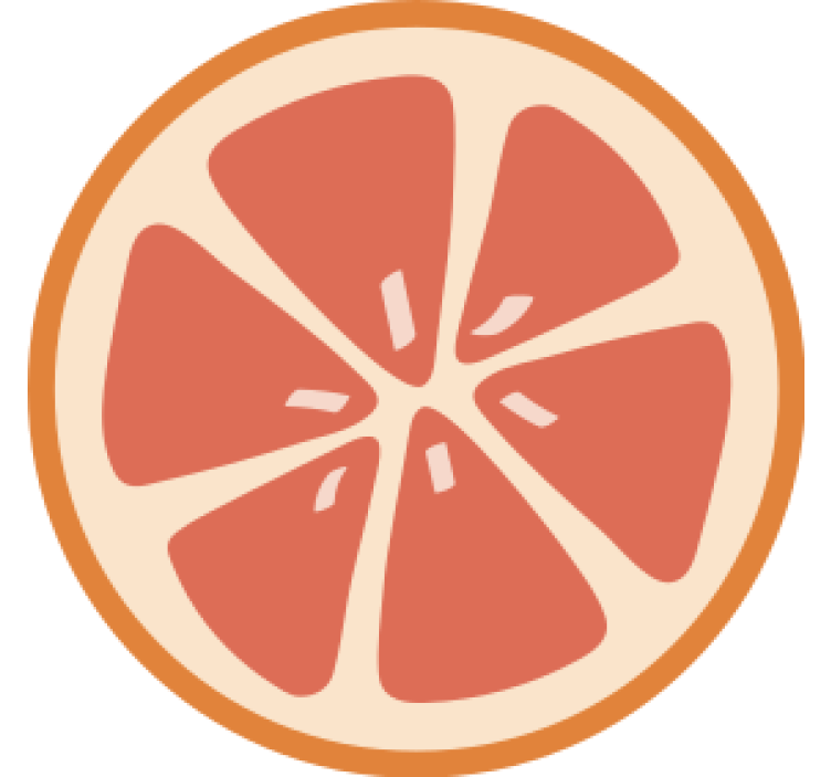 Beer mats with citrus fruit slice patterns - TenStickers