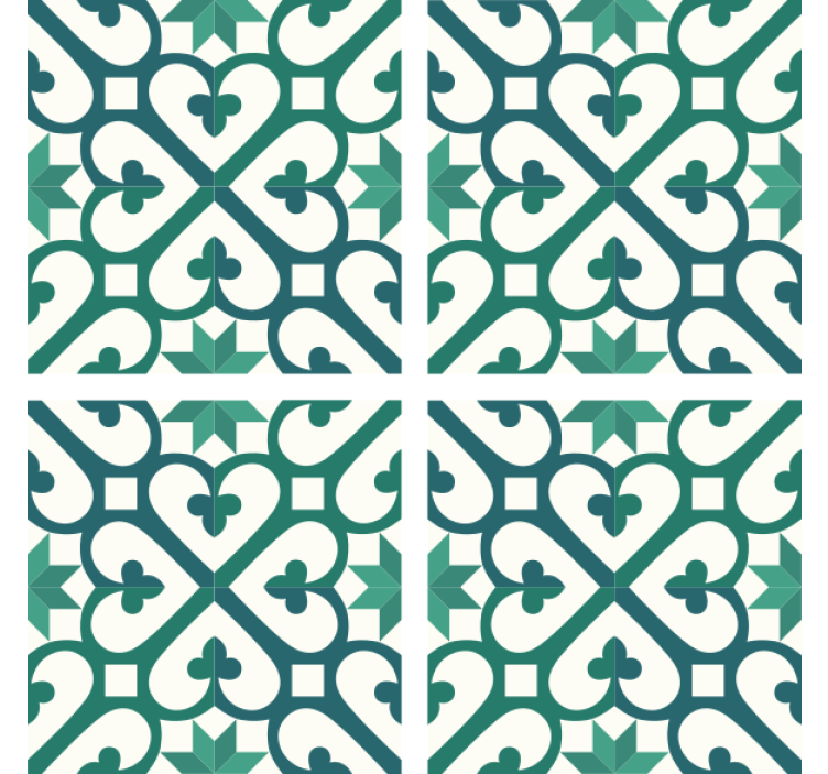 Coasters with detailed geometric design - TenStickers