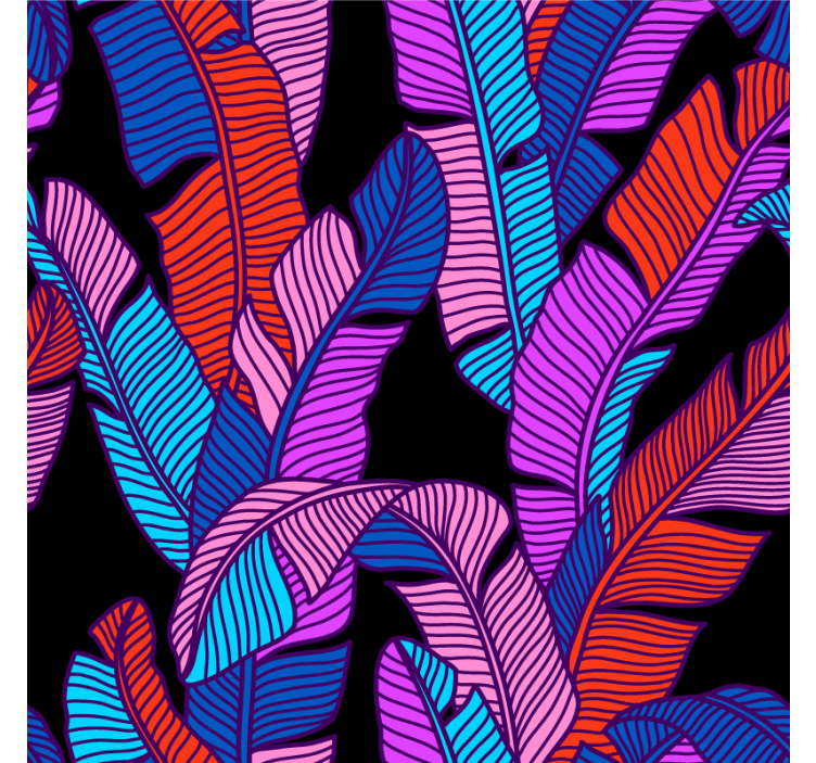 Coasters with lively leaf designs - TenStickers