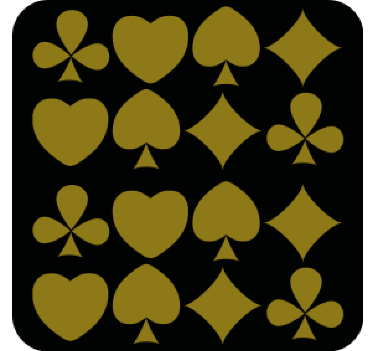 Geometric shapes pattern coasters - TenStickers