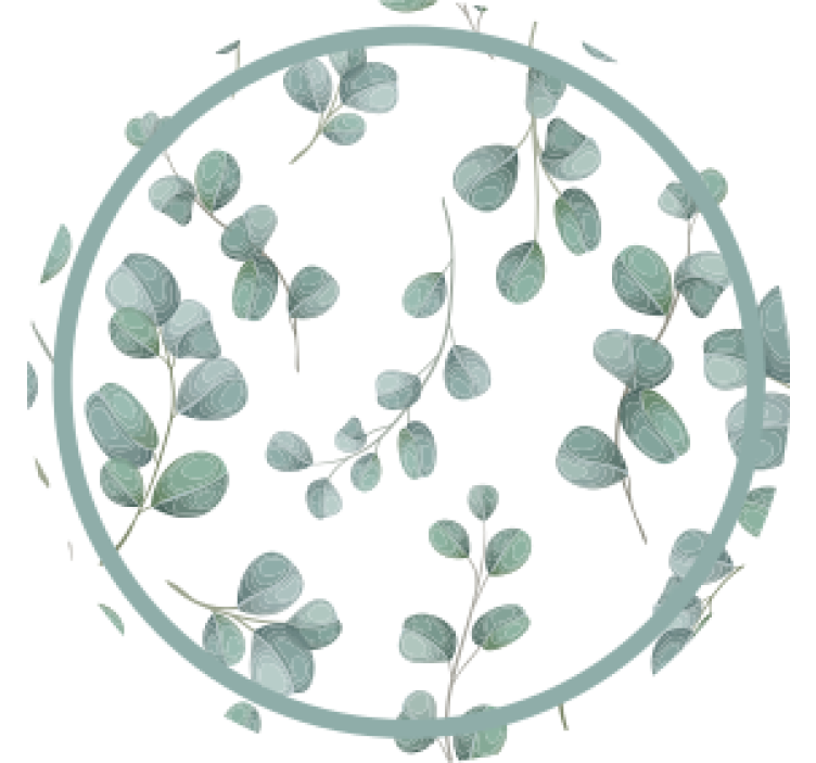 Eucalyptus leaf pattern coasters - TenStickers