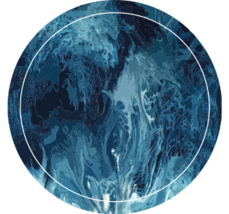 Coasters abstract blue swirl design - TenStickers