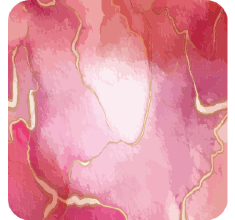 Flowing pink marble coasters - TenStickers