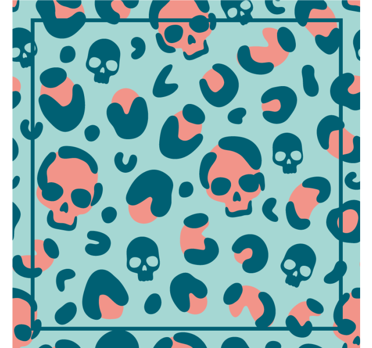Geek coasters skull pattern geometry - TenStickers