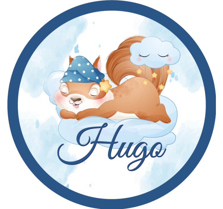 Geek coasters squirrel relaxing dreaming - TenStickers