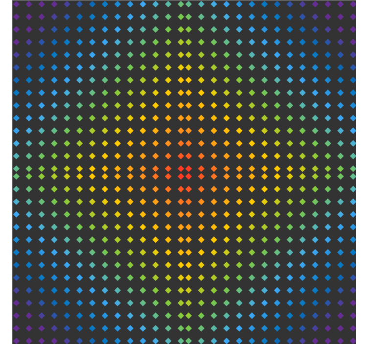 Colorful dotted pattern coasters - TenStickers