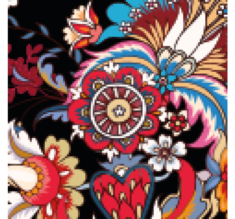 Lively floral composition coasters - TenStickers