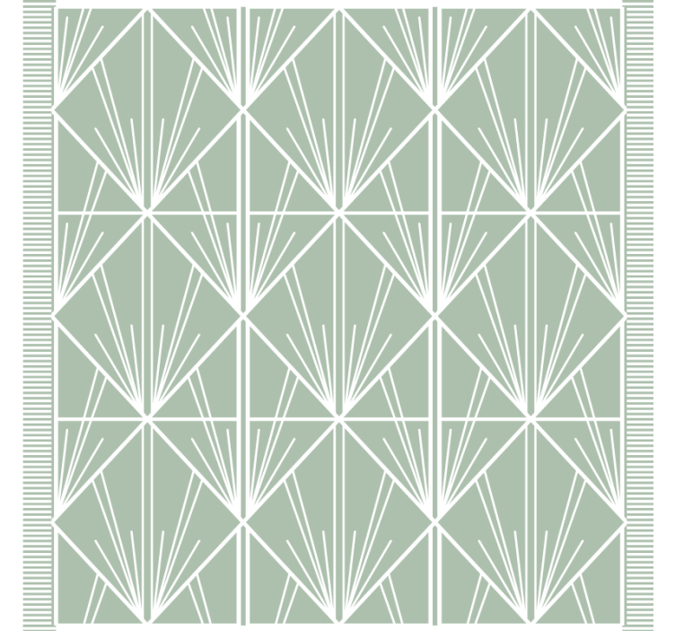 Geometric leaf pattern coasters - TenStickers