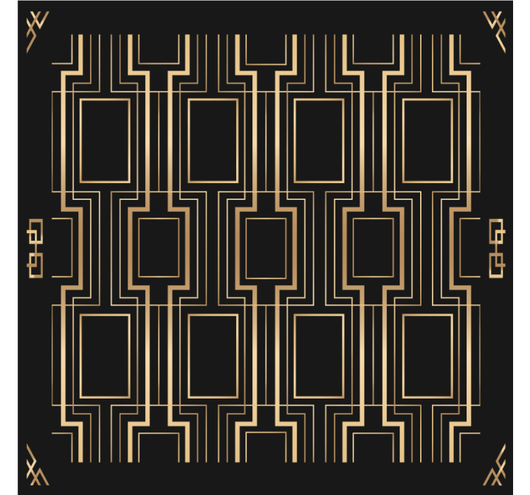 Geometric patterned coasters - TenStickers