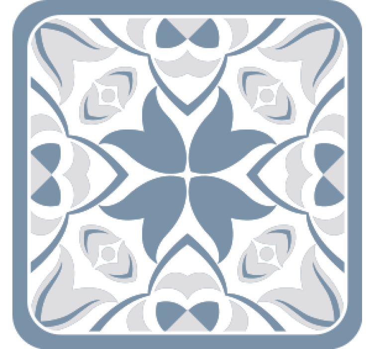 Elegant floral design coasters - TenStickers