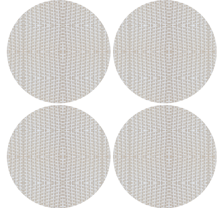 Coasters textured circular surface mats - TenStickers