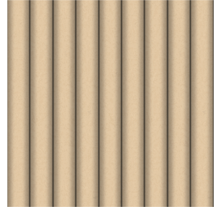 Brown tube minimalist pattern modern coaster - TenStickers