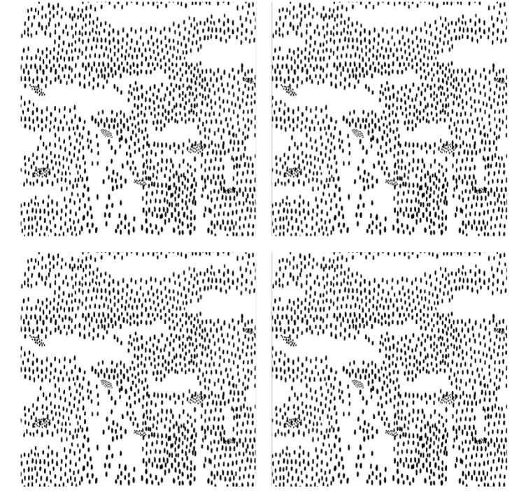 Abstract black pattern coasters - TenStickers