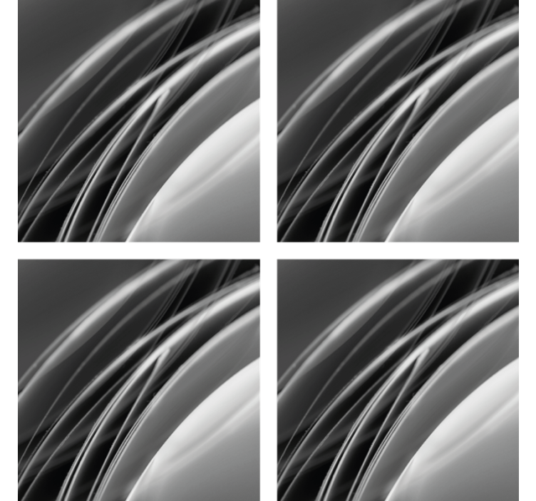 Coasters with abstract wave pattern design - TenStickers