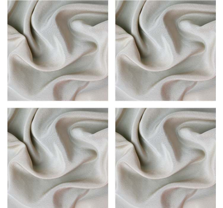 Coasters elegant soft fabric texture - TenStickers