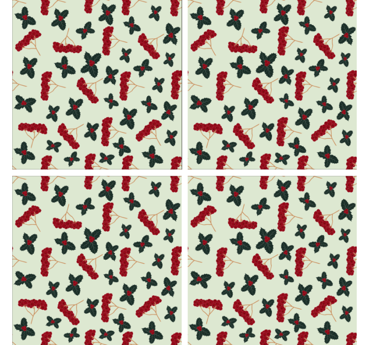 Floral inspired background coasters - TenStickers