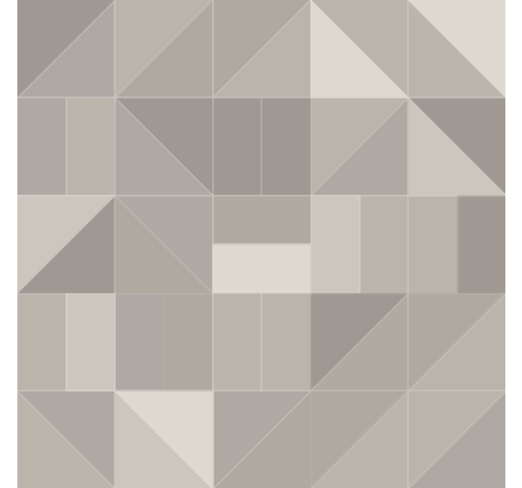 Geometric triangle motif coasters - TenStickers