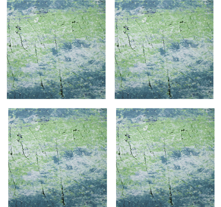 Textured green surface beer mats - TenStickers