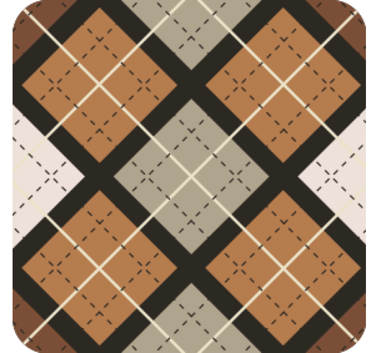 Geometric pattern squares coasters - TenStickers