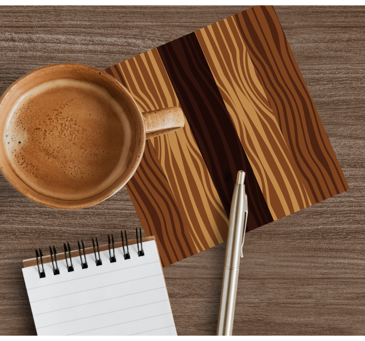 Shades of wood stripe texture coaster - TenStickers