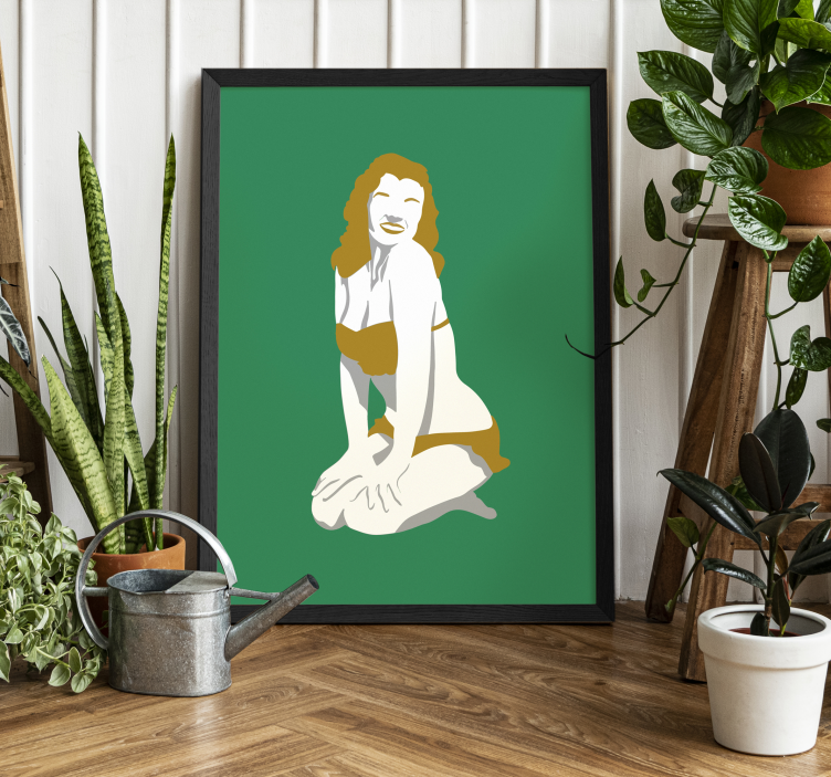 50s movie star pin-up poster - TenStickers