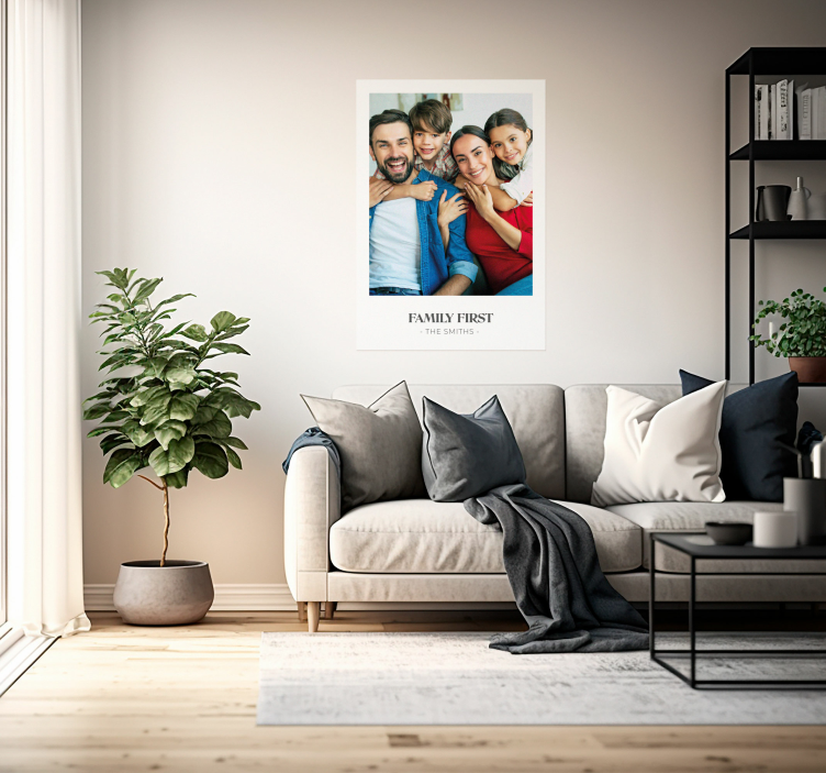 Family first love customisable poster - TenStickers