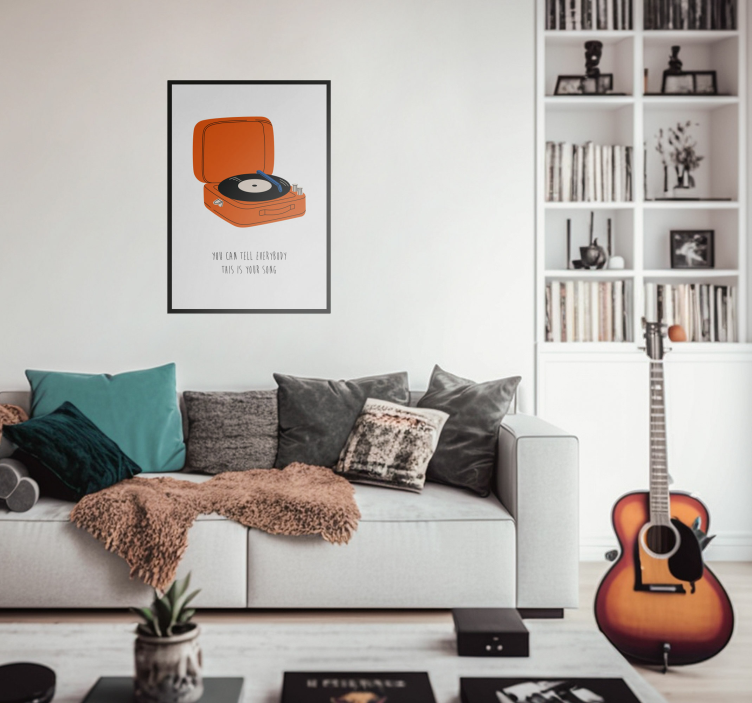 No me importa nadaI don't care about anything living room poster - TenStickers