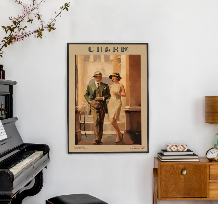 Charm magazine Art Déco poster - TenStickers