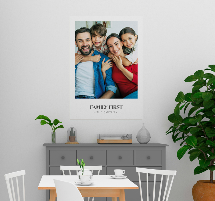 Family first love customisable poster - TenStickers