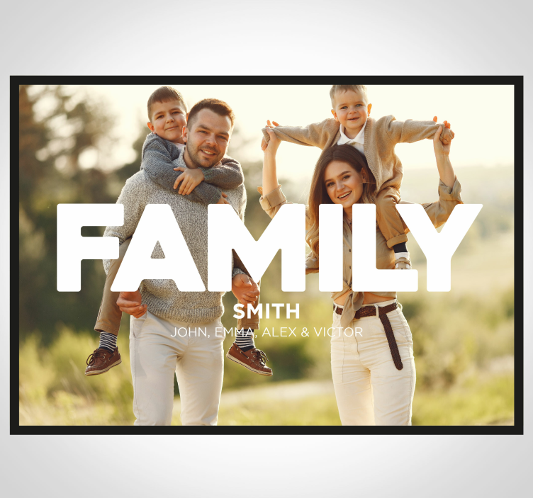 Family Picture living room poster - TenStickers