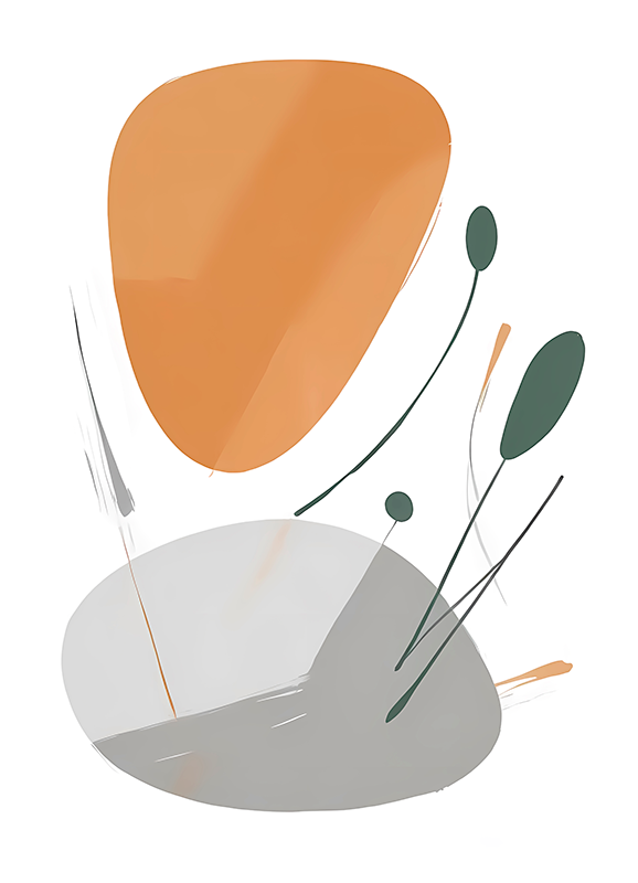 artistic disorder abstract poster - TenStickers