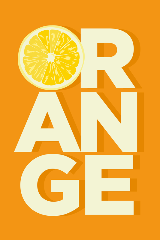 Kitchen poster freshly sliced oranges decor - TenStickers