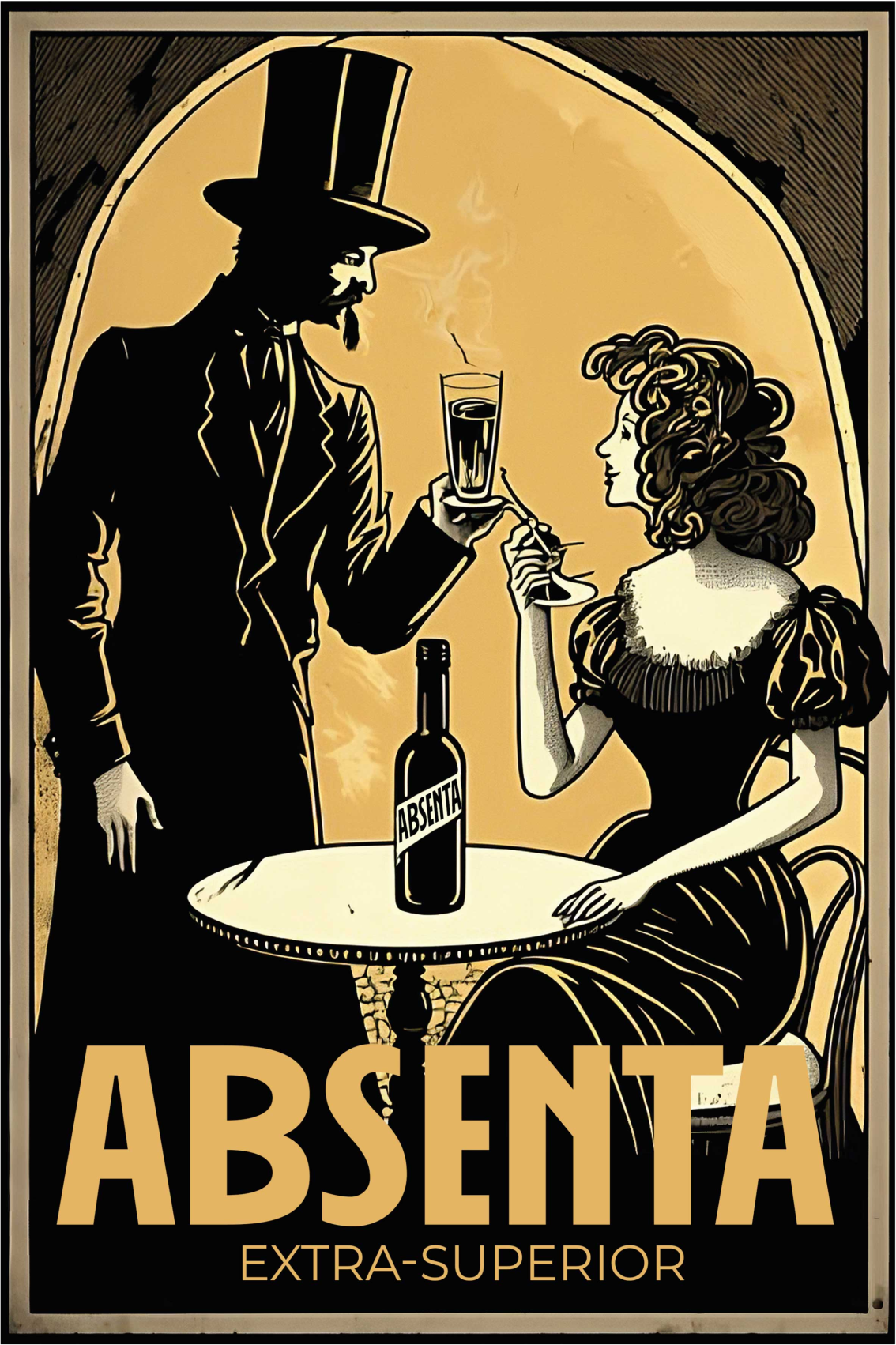 Kitchen poster absinthe liqueur - TenStickers