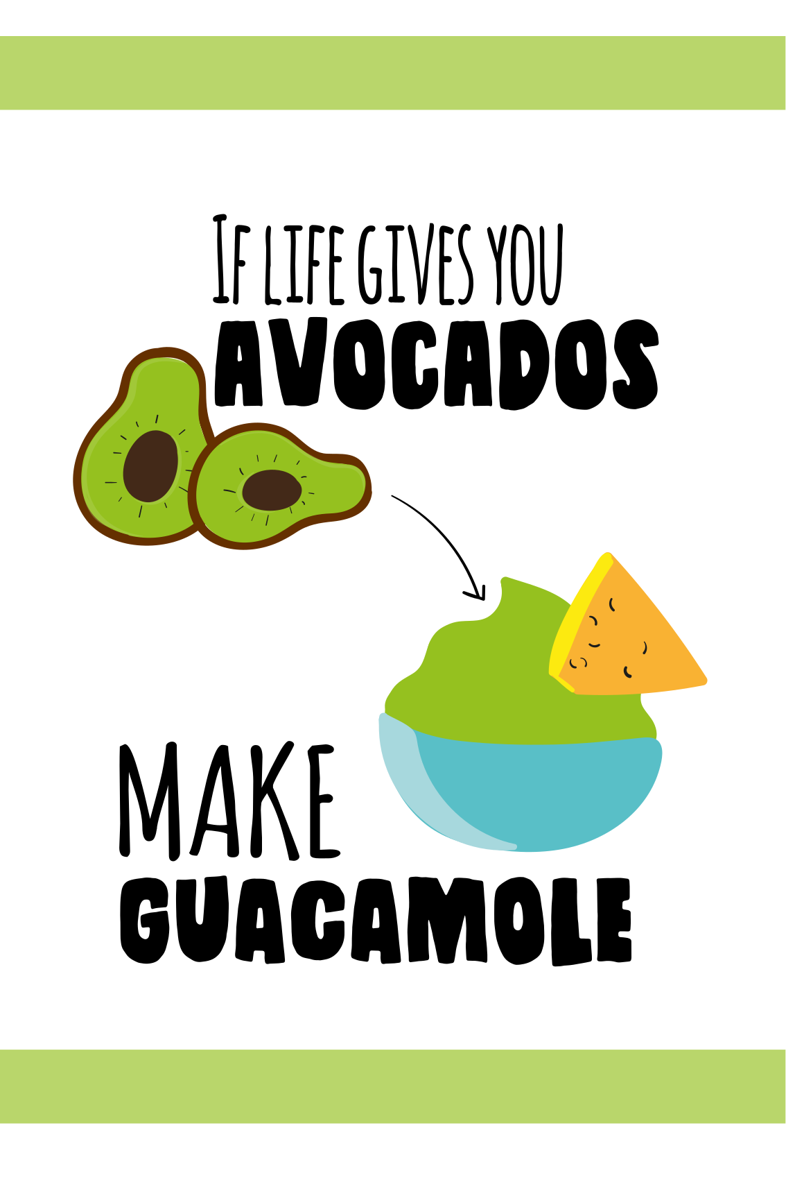 Kitchen poster you're avocado-ing to love this! - TenStickers