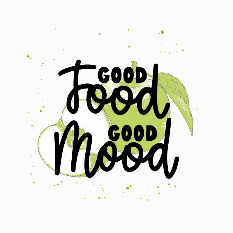 Kitchen poster with funny quote about green fruits - TenStickers