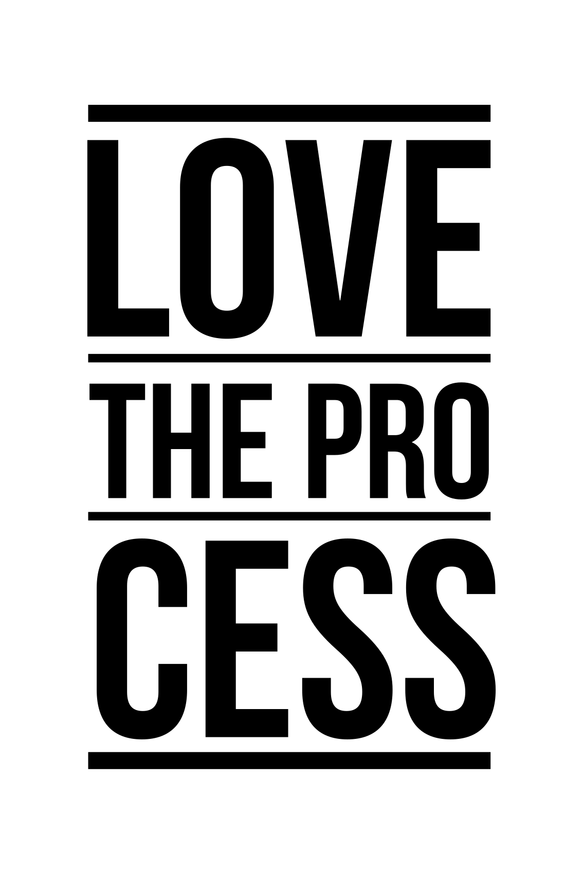 Love the process office poster - TenStickers