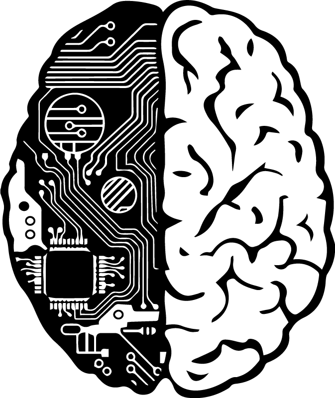 Office poster technical brain - TenStickers