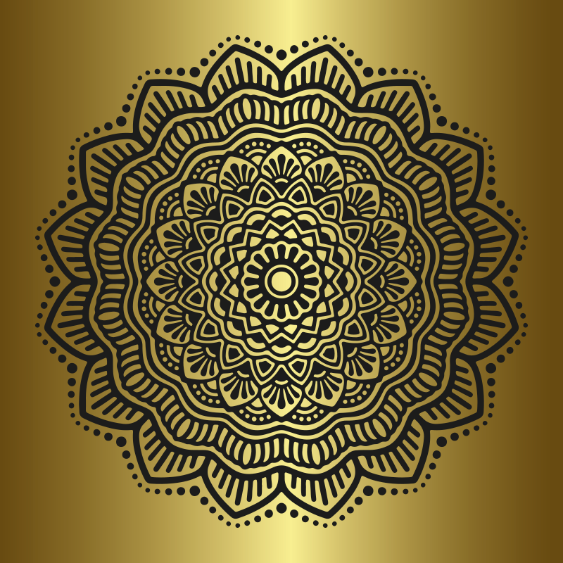 Living room poster mandala art for tranquility - TenStickers