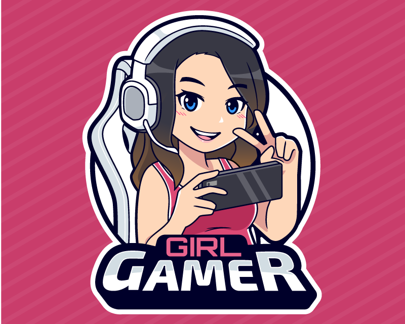 Girl gamer video game poster - TenStickers