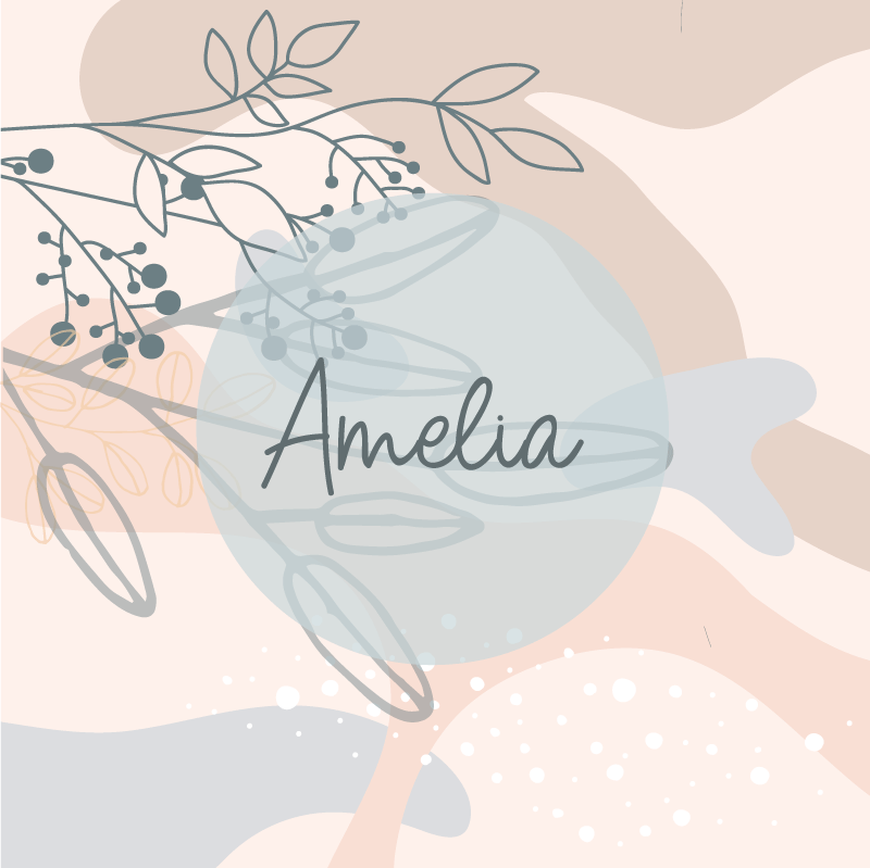 Customisable poster amelia's custom print - TenStickers
